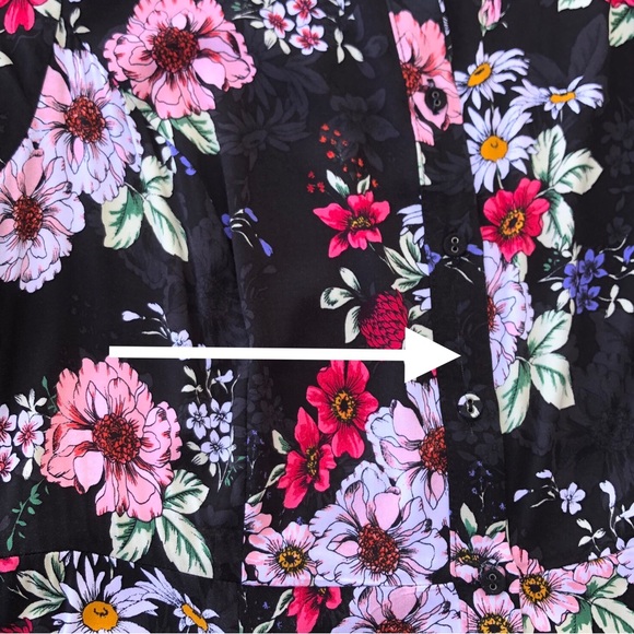 Torrid maxi challis button front shirt dress size 1 - Picture 8 of 16